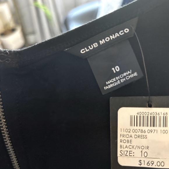 NWT Black Club Monaco Frida Dress with Stunning Corset Waist Detail - Picture 6 of 6